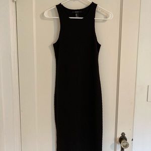Black midi dress